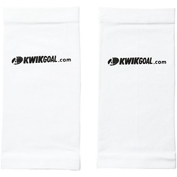 Kwik Goal Youth Deluxe Shin Guard Compression Sleeves White Kwik Goal Youth Deluxe Shin Guard Compression Sleeves White